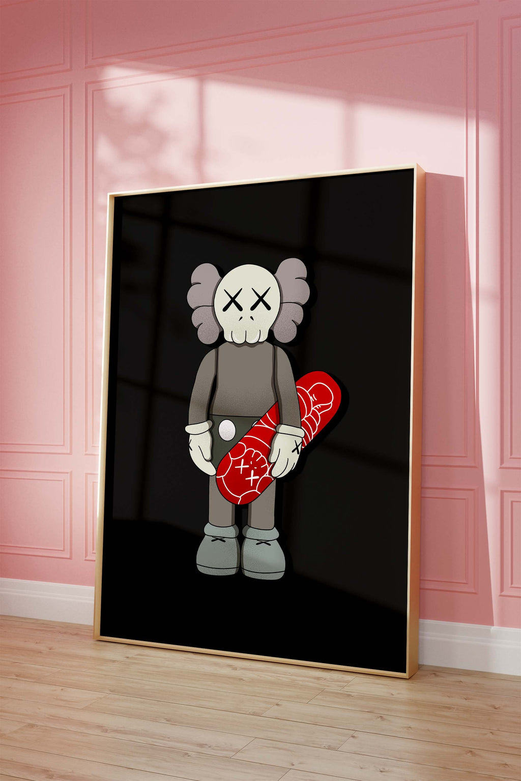 Skull Character mit Skateboard Poster · Cartoon Figur · Street Art Style · Edgy Urban Design · Modern Wandbild · Print ohne Rahmen-2
