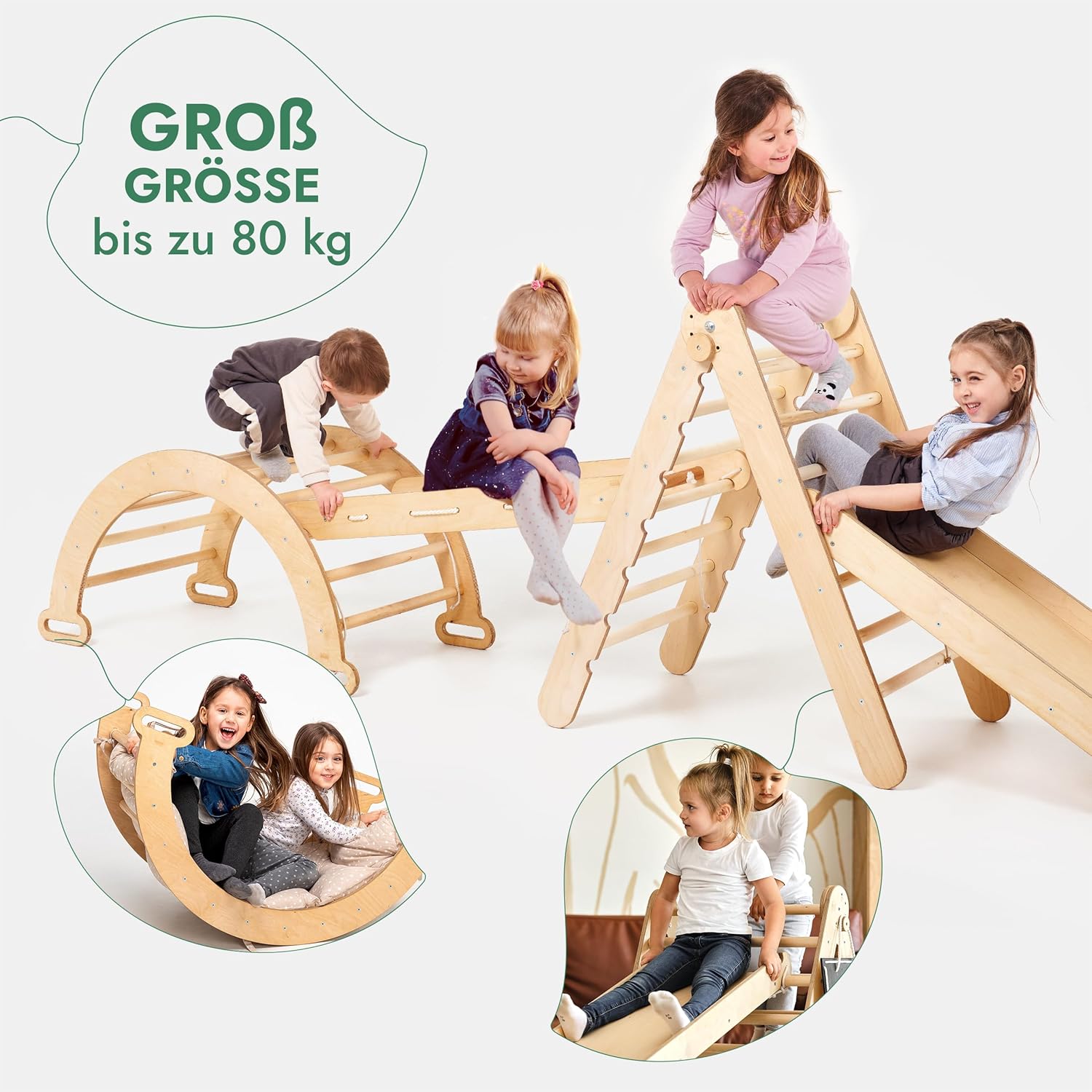5in1 Montessori Klettergerüst Set – “Gebraucht – Wie neu”