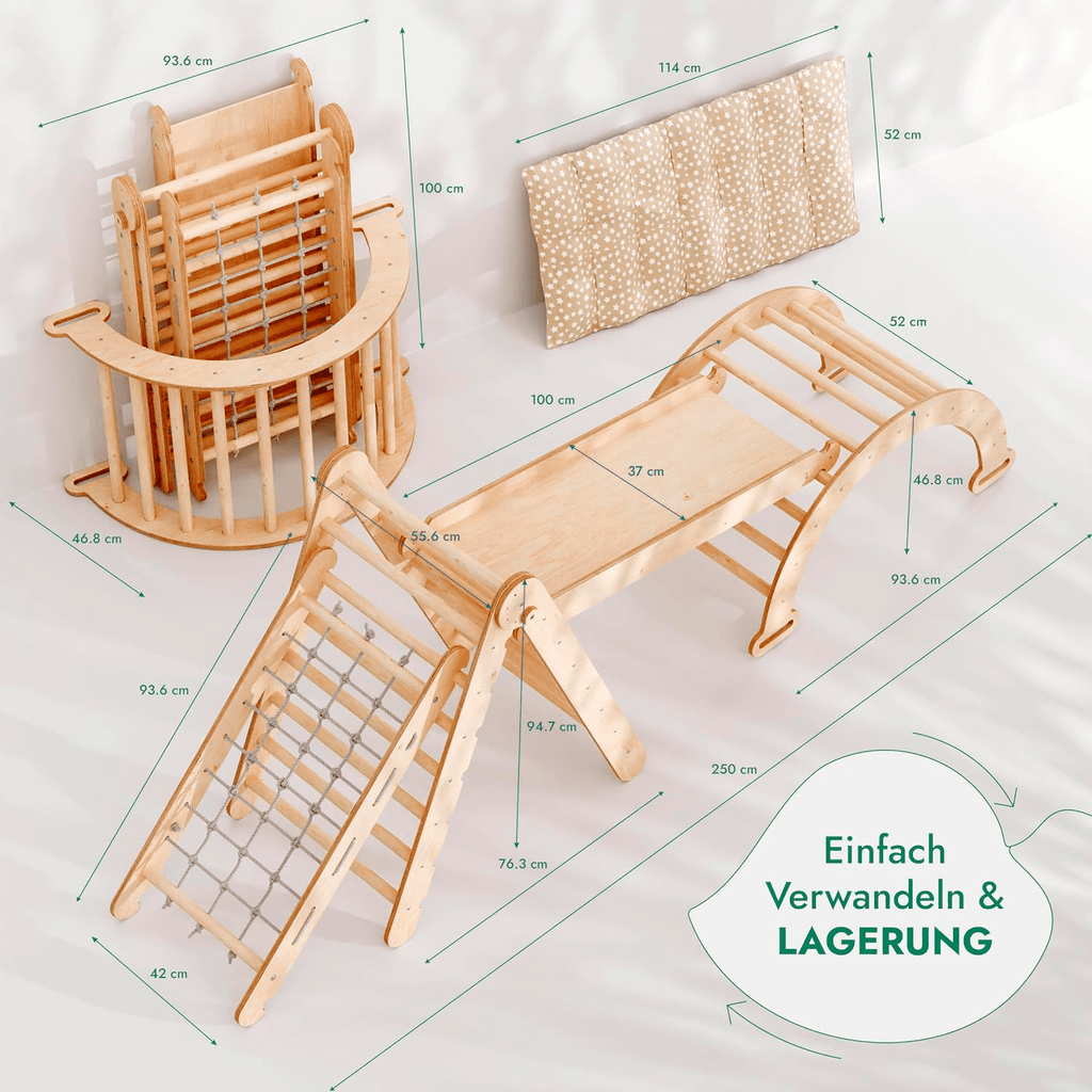 5in1 Montessori Klettergerüst Set – “Gebraucht – Wie neu”