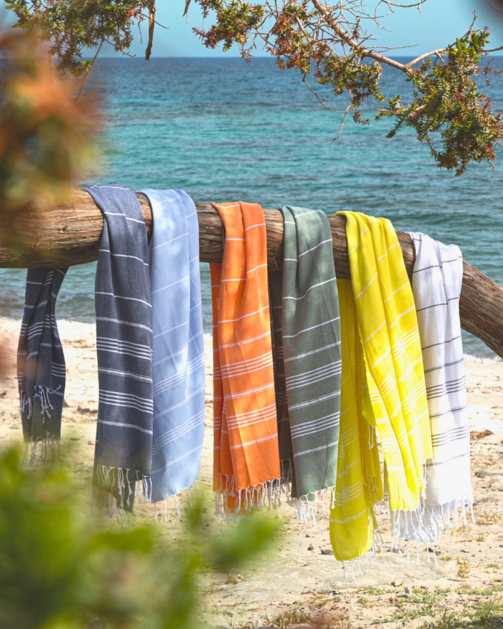 Quick-Dry Cotton Towel – Lightweight Beach & Travel Towel – Ocean Blue – Ipanema-4