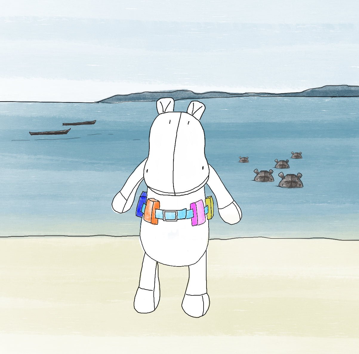 MOMO L'HIPPOPOTAME - L - MADE IN FRANCE